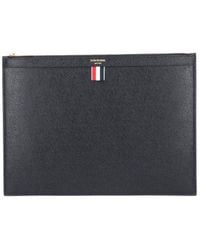 Thom Browne - Grained Leather Zip Pouch - Lyst