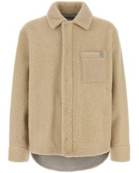 Loewe - Ivory Shearling Jacket - Lyst