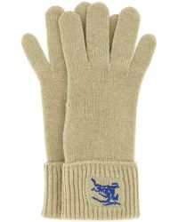 Burberry - Leather Gloves - Lyst