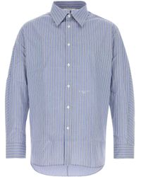 Givenchy - Cotton Button-Up Shirt With Cuffed Sleeves - Lyst