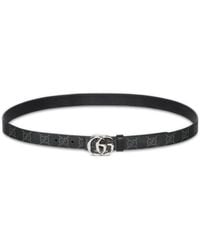 Gucci - Double G Buckle Leather Belt - Lyst