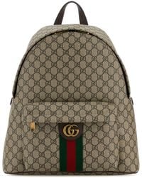 Gucci - Printed Canvas Medium Ophidia Backpack - Lyst