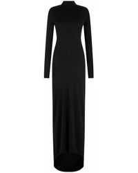 Tom Ford - Long Sleeve Asymmetric Evening Dress With Twisted Back - Lyst