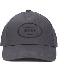 BOSS - Baseball Cap With Curved Visor And Center Logo - Lyst