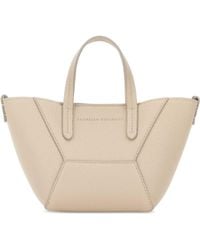 Brunello Cucinelli - Sand Leather Handbag - Lyst