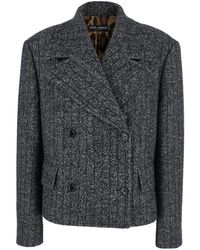 Dolce & Gabbana - Textured Notched Lapel Blazer - Lyst