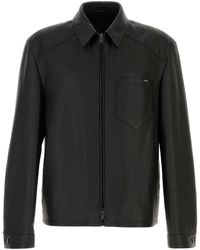 Prada - Leather Jacket - Lyst