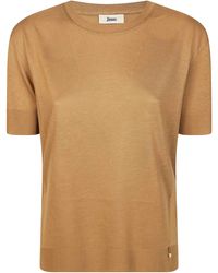 Herno - Elegant T-Shirt With Continuous Borders - Lyst