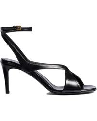 KHAITE - 75Mm Heel Adjustable Ankle Strap Sandals - Lyst