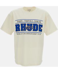 Rhude - Oversized Crew Neck T-Shirt With Chrono Graphic - Lyst