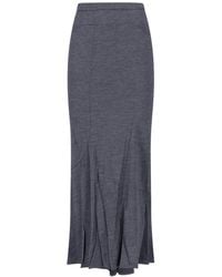 Junya Watanabe - Wool Asymmetrical Maxi Skirt - Lyst