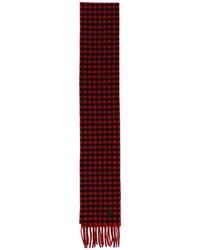 Ami Paris - Plaid Wool Scarf With Fringe - Lyst