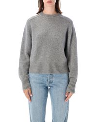 Extreme Cashmere - Heavyweight Cashmere Crewneck Cropped Please Sweater - Lyst