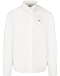 Ami Paris - Button-Down Heart Shirt - Lyst