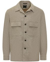 ZEGNA - Stylish Overshirt With Pocket Detail And Button Closure - Lyst