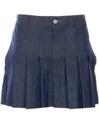A.P.C. - Mini Skirt Plisse - Lyst