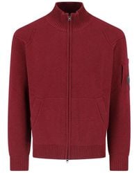 C.P. Company - C. P. Company Zip Front Knit Cardigan Jacket - Lyst