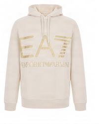 EA7 - Logo Hoodie - Lyst