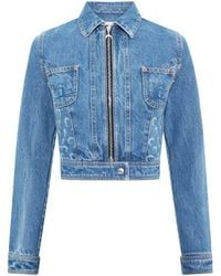 Marine Serre - Denim Cotton Jacket - Lyst