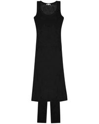 P.A.R.O.S.H. - P. A.R. O.S. H. Sleeveless Midi Dress With Pants Detail - Lyst