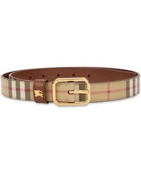 Burberry - Belt With Check Pattern - Lyst