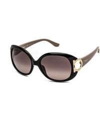 Ferragamo - Sleek Oval Sunglasses For - Lyst