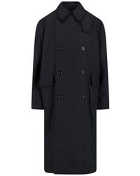 Our Legacy - Double-Breasted Coat With Round Collar - Lyst