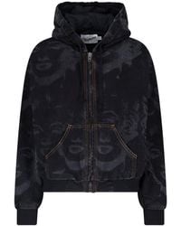 VAQUERA - Artistic Print Cropped Jacket - Lyst