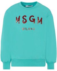 MSGM - Logo T-Shirt For Kids - Lyst