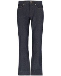 A.P.C. - High Waist Bootcut Denim Jeans - Lyst
