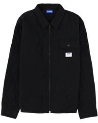 HUGO - Solid Shirt Collar Jacket - Lyst