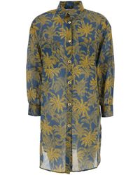 Eres - 'Exotisme' Shirt With Classic Collar And All-Over Print - Lyst