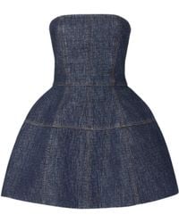 Fendi - Mini Bustier Dress With Balloon Skirt - Lyst