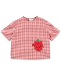 Gucci - Mini Checkered Design T-Shirt For Kids - Lyst