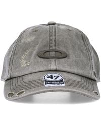 Oakley - Distressed Adjustable Baseball Cap - Lyst
