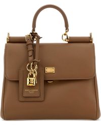 Dolce & Gabbana - Biscuit Leather My Sicily Handbag - Lyst