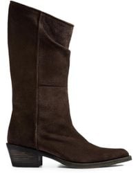 KHAITE - Clive Leather Boots - Lyst