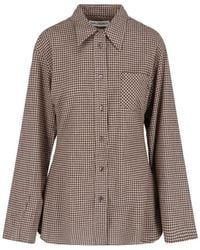 Our Legacy - Checkered Classic Collar Shirt - Lyst
