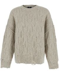 Represent - Distress Knit Sweater Acrylic Tops - Lyst