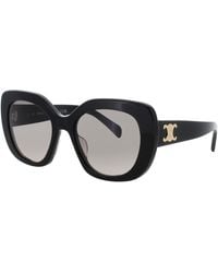 Celine - Oversized Cat-Eye Sunglasses With Wide Temples, 55-19-135 - Lyst