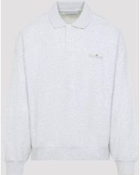 Carhartt - Ash Heather Cotton Label Polo Sweater - Lyst