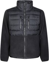 The North Face - Hybrid Design Jacket With Textured Fleece Panels - Lyst