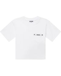 Moschino - Mini Crew Neck T-Shirt With Chest Pocket Embellishment For Boys - Lyst