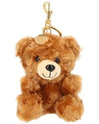 Moschino - Plush Teddy Bear Keychain Charm - Lyst