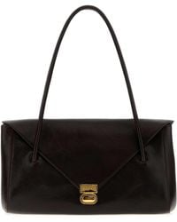 Marni - Dark Leather E/W Shoulder Bag - Lyst