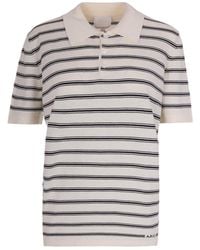 A.P.C. - A Righe Ecru/ Cardigan - Lyst