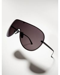 Gucci - Metal Frame Sunglasses With Logo Temples And Adjustable Nosepads - Lyst