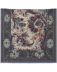 Etro - Printed Silk Scarf - Lyst