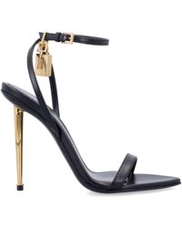 Tom Ford - Paintdlock Pointed-Toe Buckle Sandals With Signature Metal Heel - Lyst
