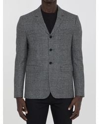Celine - Wool Jacket With Prince Of Wales Motif - Lyst